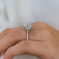 3.15 Ct Cushion Cut Moissanite Engagement Ring
