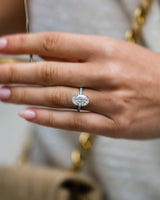 4.70 Ct Oval Cut Moissanite Engagement Ring