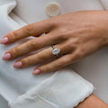 3.85 Ct Oval Cut Moissanite Engagement Ring
