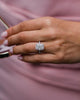 3.55 Ct Radiant Cut Halo Moissanite Ring