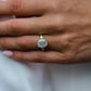 3.15 Ct Cushion Cut Moissanite Engagement Ring