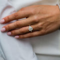 3.15 Ct Cushion Cut Moissanite Engagement Ring