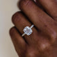 2.80 Ct Cushion Cut Moissanite Engagement Ring