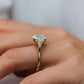 3.15 Ct Cushion Cut Moissanite Engagement Ring