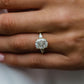 3.15 Ct Cushion Cut Moissanite Engagement Ring