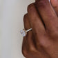 2.80 Ct Cushion Cut Moissanite Engagement Ring