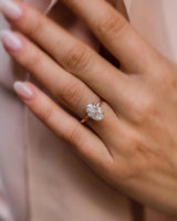 2.90 Ct Oval Cut Moissanite Engagement Ring