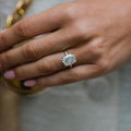 5 Ct Cushion Cut Moissanite Engagement Ring