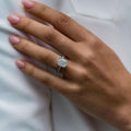 3.20 Ct Cushion Cut Moissanite Ring