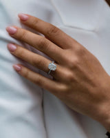 3.20 Ct Cushion Cut Moissanite Ring