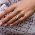 3 Ct Oval Cut Moissanite Engagement Ring