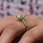 3 Ct Oval Cut Moissanite Engagement Ring