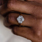 2.90 Ct Oval Cut Moissanite Engagement Ring