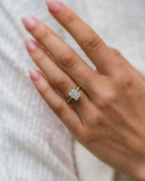 2 Ct Radiant Cut Moissanite Ring