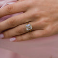 Old Mine 4.70 Ct Asscher Cut Moissanite Ring