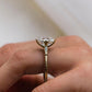 5.80 Ct Asscher Cut Moissanite Engagement Ring