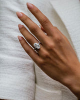 7.50 Ct Oval Cut Moissanite Engagement Ring