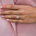 2.80 Ct Cushion Cut Moissanite Engagement Ring