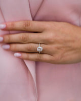 2.80 Ct Cushion Cut Moissanite Engagement Ring
