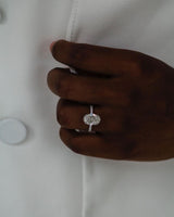 4.70 Ct Oval Cut Moissanite Engagement Ring