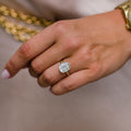 5 Ct Cushion Cut Moissanite Engagement Ring
