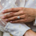 3.30 Ct Pear Cut Moissanite Engagement Ring