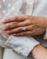 3.30 Ct Pear Cut Moissanite Engagement Ring