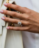 3 Ct Emerald Cut Moissanite Engagement Ring