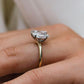 Toi Et Moi 3.74 Ct Pear & Marquise Cut Moissanite Engagement Ring