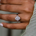 4.70 Ct Oval Cut Moissanite Engagement Ring