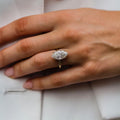 7.10 Ct Marquise Cut Moissanite Ring