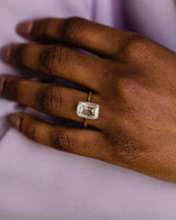 X-Facet Cut 5.75 Ct Moissanite Engagement Ring