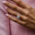 3.60 Cushion Cut Moissanite Engagement Ring