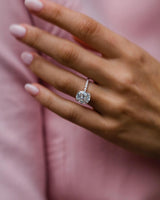 3.60 Cushion Cut Moissanite Engagement Ring