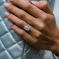 4.70 Ct Oval Cut Moissanite Engagement Ring