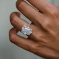 3.30 Ct Radiant Cut Moissanite Ring