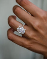 3.30 Ct Radiant Cut Moissanite Ring