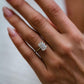 2.70 Ct Emerald Cut Moissanite Engagement Ring