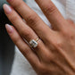 2.70 Ct Emerald Cut Moissanite Engagement Ring