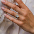 5.20 Ct Oval Cut Moissanite Ring