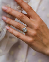 5.20 Ct Oval Cut Moissanite Ring