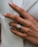 3.65 Ct Cushion Cut Moissanite Engagement Ring