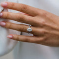 2.70 Ct Oval Cut Moissanite Ring