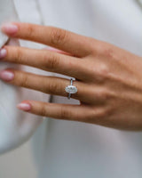 2.70 Ct Oval Cut Moissanite Ring