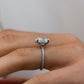 2.70 Ct Oval Cut Moissanite Ring