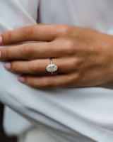 5.60 Ct Oval Cut Moissanite Ring