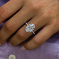 4.70 Ct Oval Cut Moissanite Engagement Ring