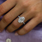 4.70 Ct Oval Cut Moissanite Engagement Ring