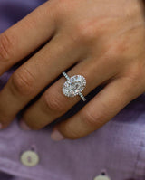 4.70 Ct Oval Cut Moissanite Engagement Ring