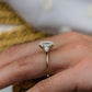 6.20 Ct Emerald Cut Moissanite Engagement Ring